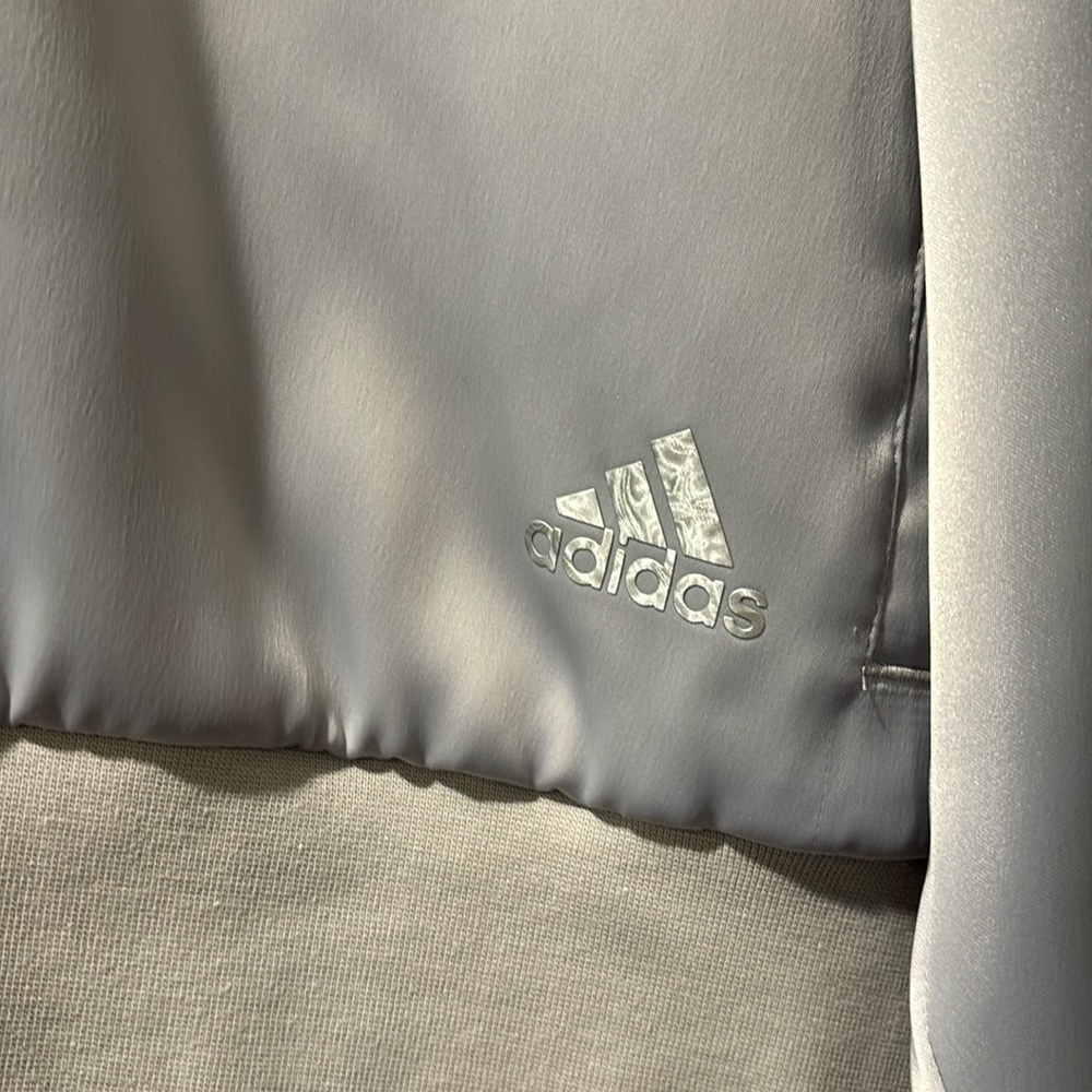 Lightweight silver Adidas zip up